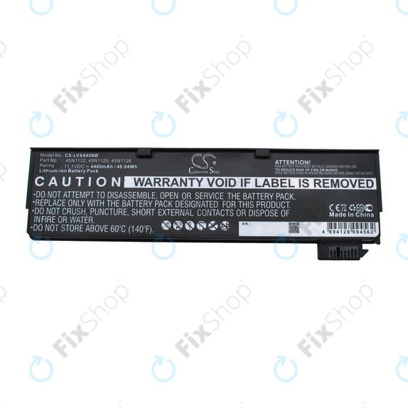 Батерия за Lenovo ThinkPad X240, X250, X260, S440, T440, T550, T560, 4400mAh, Li-Ion, 11.1V, 45N1132, HQ