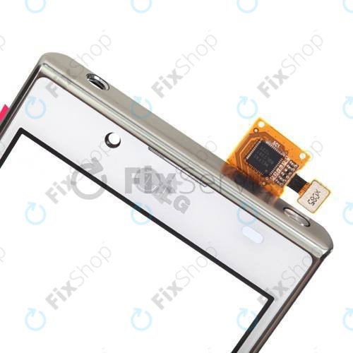 Средна рамка за LG Optimus L7 P700, ACQ85922101, бял, White, Genuine Service Pack