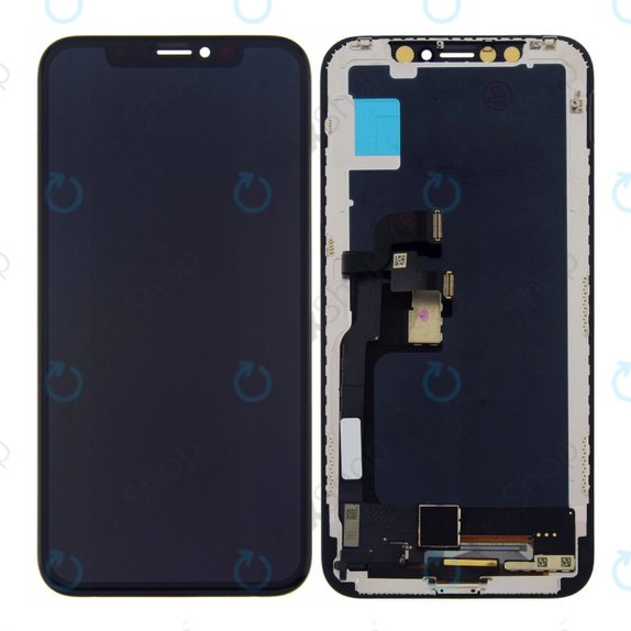 Дисплей Soft OLED за iPhone X, Тъчскрийн с рамка, FixPremium