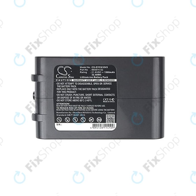Батерия за Dyson DC-series, V6, 965874-02, Li-Ion 21.6V 1500mAh, HQ