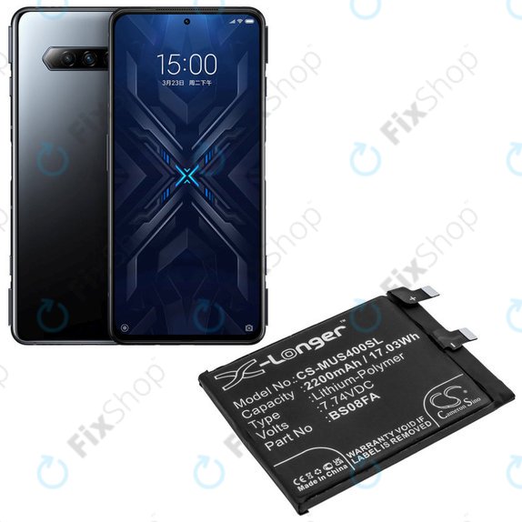Батерия за Xiaomi Black Shark 4, 2200mAh, Li-Pol, 7.74 V, BS08FA, HQ