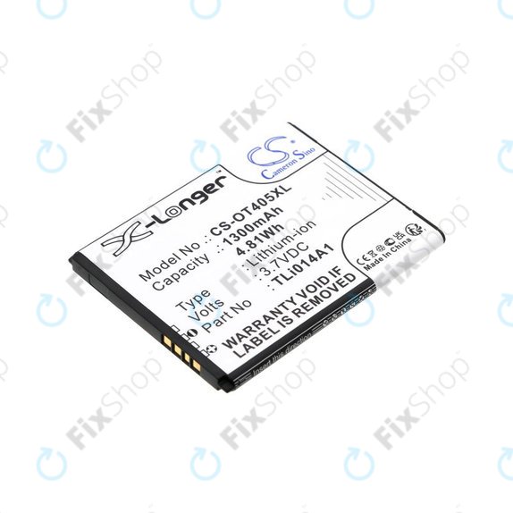 Батерия за Alcatel OneTouch Evolve, 1300mAh, Li-Ion, 3.7V, TLi014A1, HQ