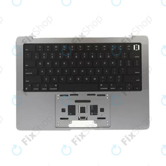 Горен корпус с клавиатура за MacBook Pro 14", A2442 (2021), A2779 (2023), с US клавиатура и батерия, Space Gray, 661-32210, Genuine Apple