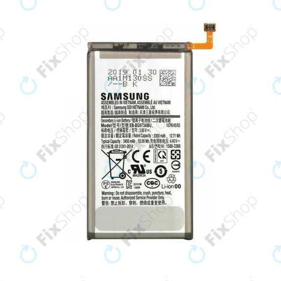 Батерия за Samsung S10 G973F, EB-BG973ABU, 3400mAh, GH82-18826A, Genuine Service Pack