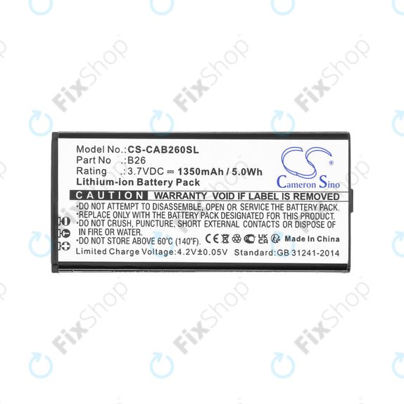 Батерия за Cat B26, 1350mAh, Li-Ion, 3.7V, B26, HQ