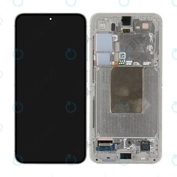 дисплей за Samsung S24 S921B, Тъчскрийн и рамка, GH82-33287D, Amber Yellow, Genuine Service Pack