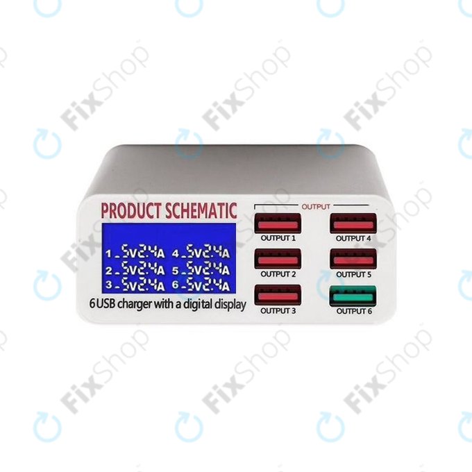 USB зарядна станция с USB 3.0, Product Schematic 896