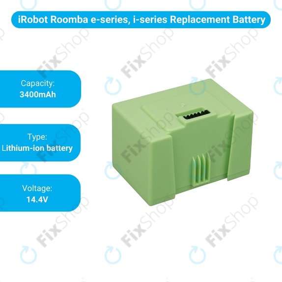 Батерия за iRobot Roomba e-series, i-series, ABL-D1, 4624864, ABL-D2, Li-Ion 14.4V 3400mAh