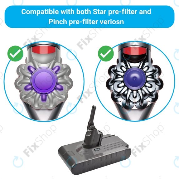 Батерия за Dyson V8, 215681, PM8-US-HFB1497A, Li-Ion 21.6V 4000mAh