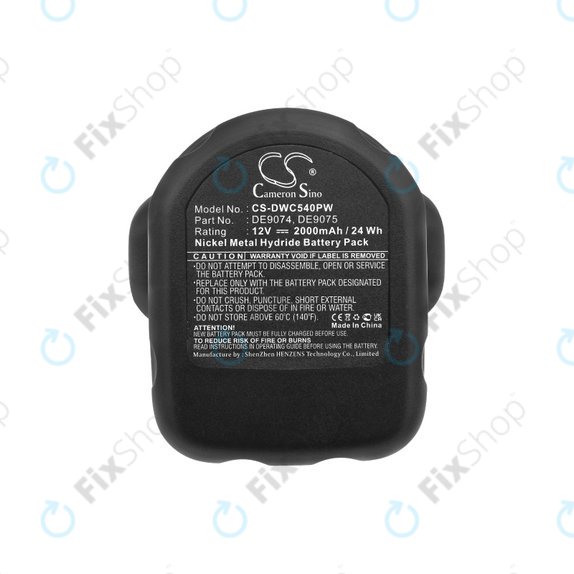 Батерия за DeWalt DC, DW, 2000-series, 2000mAh, DE9074, DE9075, 152250-27, 397745-01, HQ