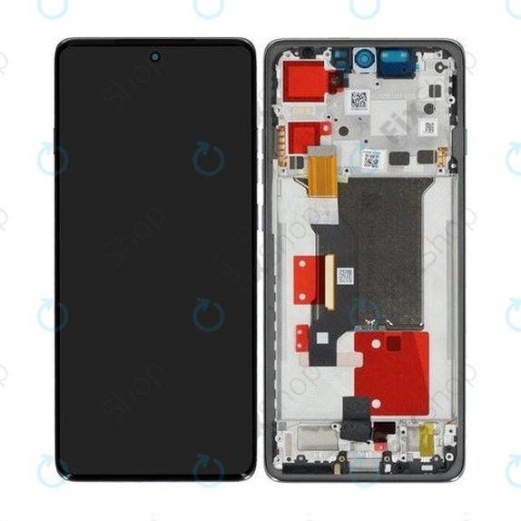 Дисплей за Motorola Edge 60 Pro, Shadow, Тъчскрийн с рамка, 5D68C30045 Genuine Service Pack