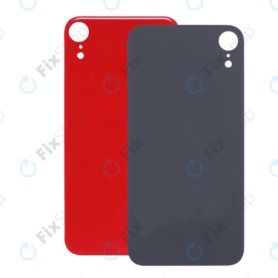 задния капак с голям отвор за камера за iPhone XR, червен, Red