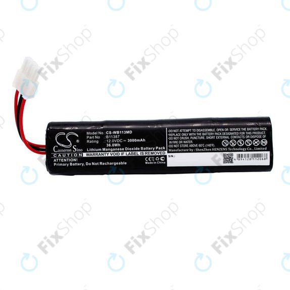 Батерия за Schiller America AED 10 Jump Start, 3000mAh, Li-MnO2, 12V, 00185-2, HQ
