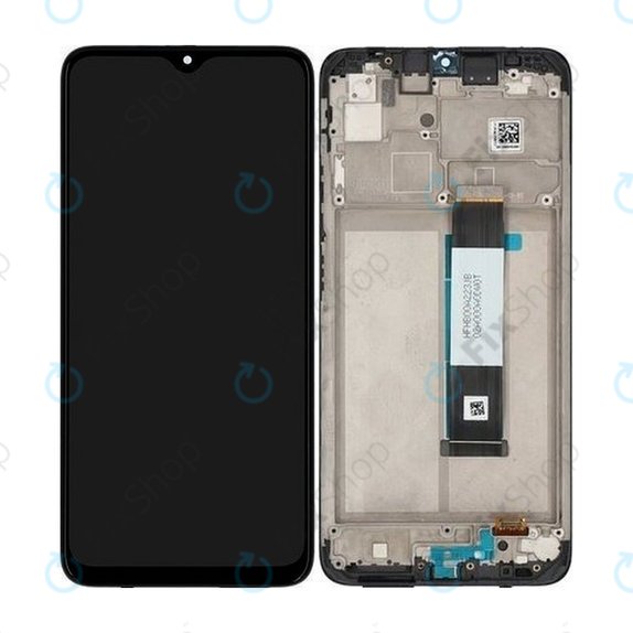 дисплей за Xiaomi Redmi 9T, Тъчскрийн и рамка, 560001J19S00, Carbon Gray, Genuine Service Pack