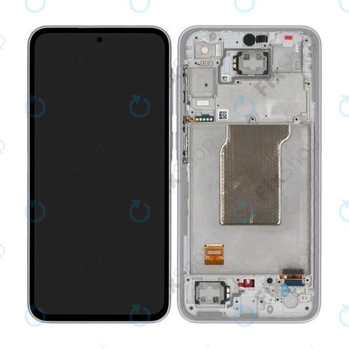 дисплей за Samsung A35 A356B, Тъчскрийн и рамка, Awesome Lilac, TFT