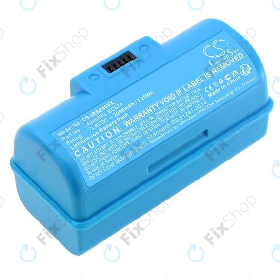 Батерия за iRobot Braava Jet 240, 241, 244, 245, Mopping Robot, 4446040, BC674, Li-Ion 3.6V 2000mAh, HQ