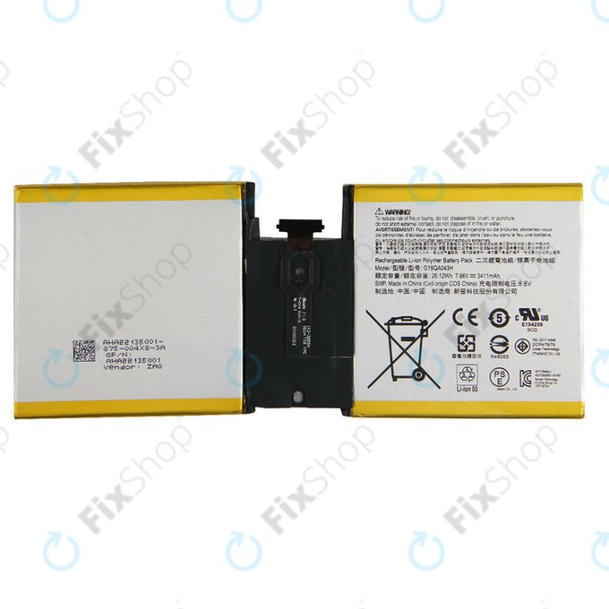 Батерия за Microsoft Surface Go, G16QA043H, 3411mAh
