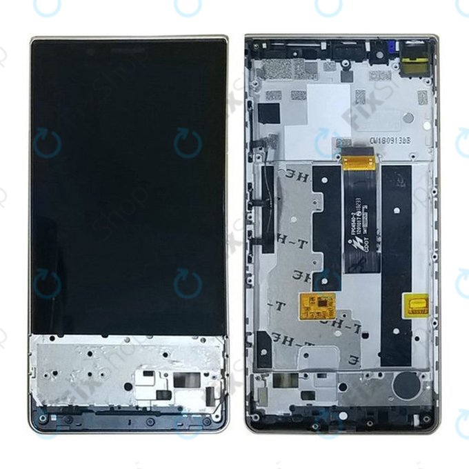 дисплей за Blackberry Key2 LE, Тъчскрийн и рамка, черен, Black, TFT