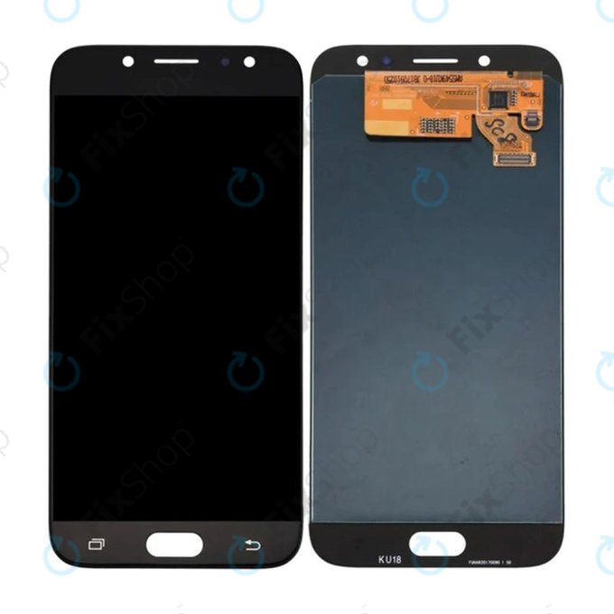 дисплей OLED за Samsung J7 J730F (2017), Тъчскрийн без рамка, черен, Black