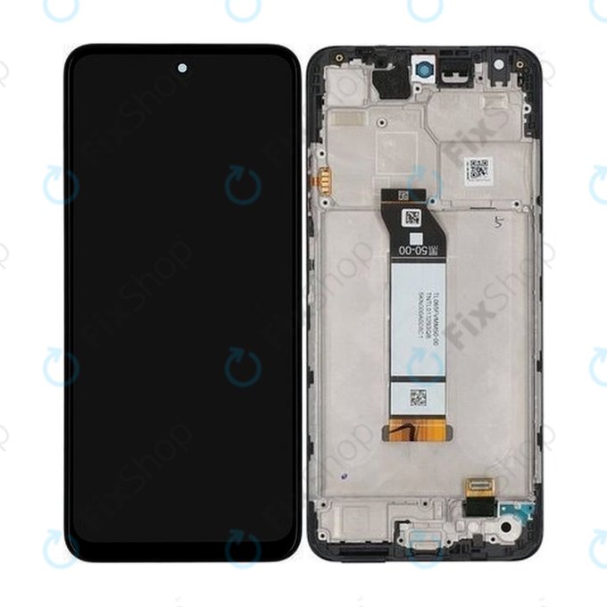 дисплей за Xiaomi Redmi Note 10 5G, Тъчскрийн и рамка, 5600020K1900, Graphite Gray, Genuine Service Pack