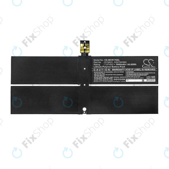 Батерия за Microsoft Surface 1769, Microsoft Surface 1782, 5900mAh, Li-Pol, 7.57V, DYNK01, HQ