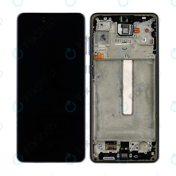 дисплей OLED за Samsung A73 A736, Тъчскрийн и рамка, черен, Black