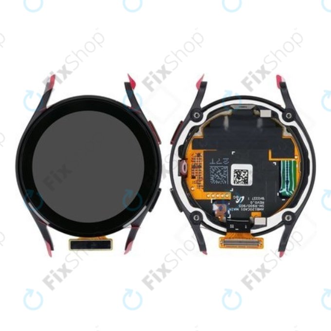 дисплей за Samsung Galaxy Watch 5 40mm R900, тъчскрийн, рамка, Graphite, GH82-30040A, Genuine Service Pack