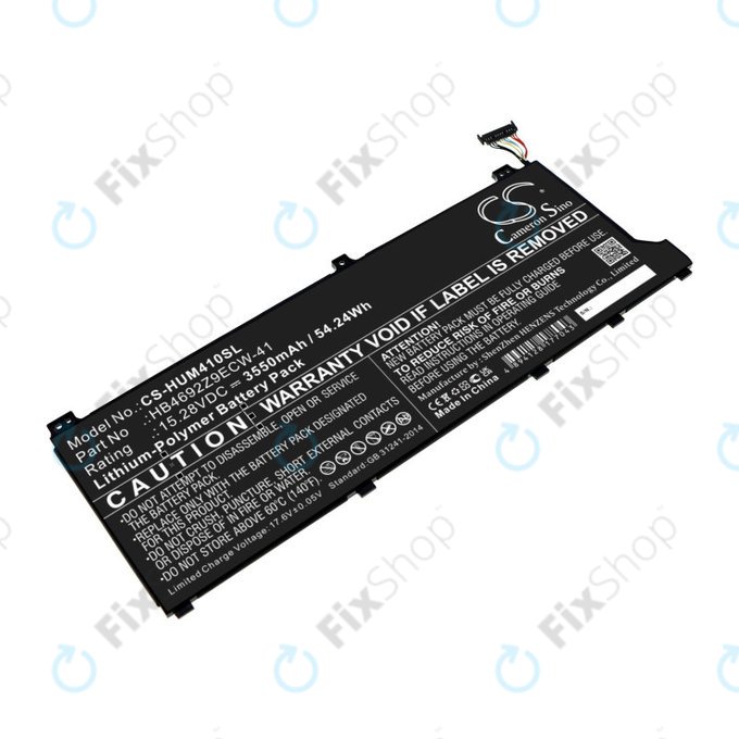 Батерия за Honor MagicBook 14, Huawei MateBook D14, MediaPad D14, MagicBook 14, 3550mAh, Li-Pol, 15.28V, HB4692Z9ECW-41, HQ