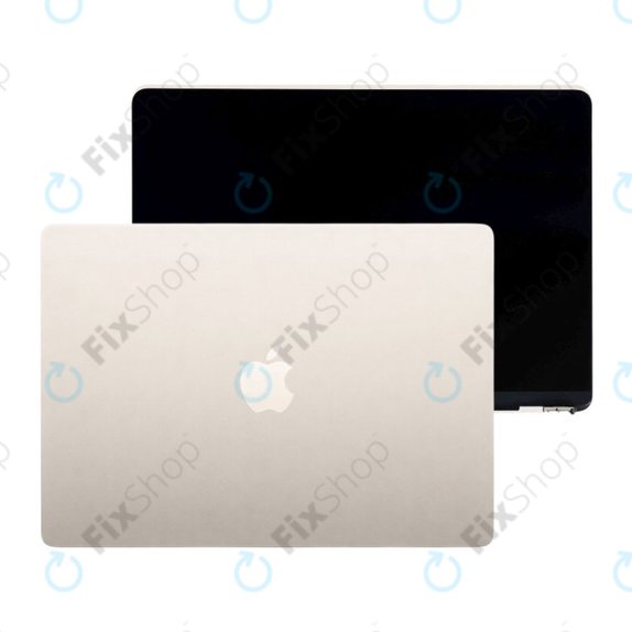 LCD дисплей за MacBook Air 13", A3240 (2025), с предно стъкло и капак, Starlight, 661-50104, Genuine Apple