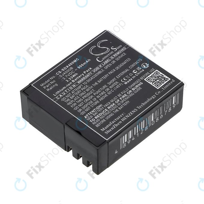 Батерия за SJCAM SJ4000, SJ5000, 900mAh, Li-Ion, 3.7V, SJ4000B, HQ