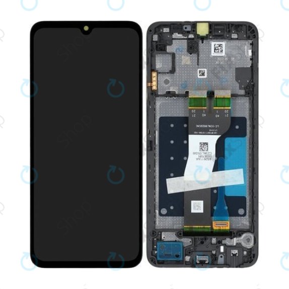 дисплей за Samsung A05s A057G, Тъчскрийн и рамка, GH81-24364A, черен, Black, Genuine Service Pack