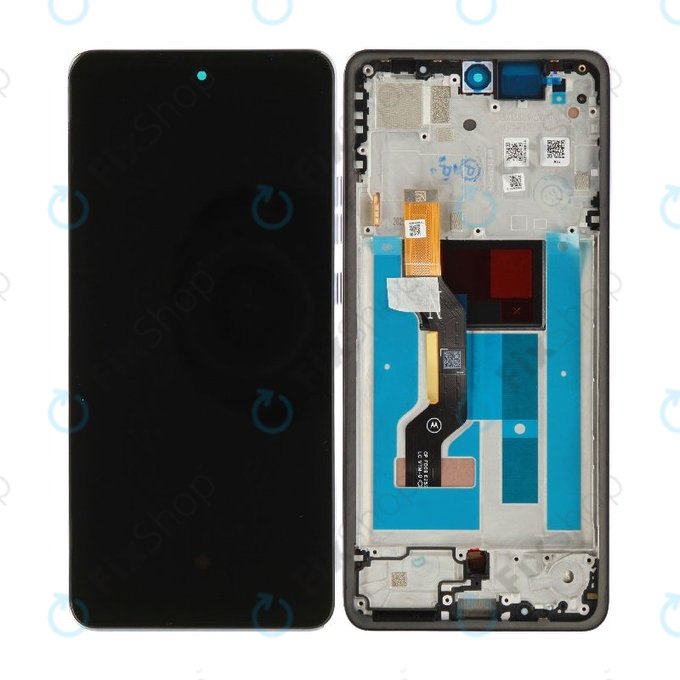 Дисплей за Motorola Moto G86 5G, Тъчскрийн с рамка, Cosmic Sky, 5D68C30475, Genuine Service Pack
