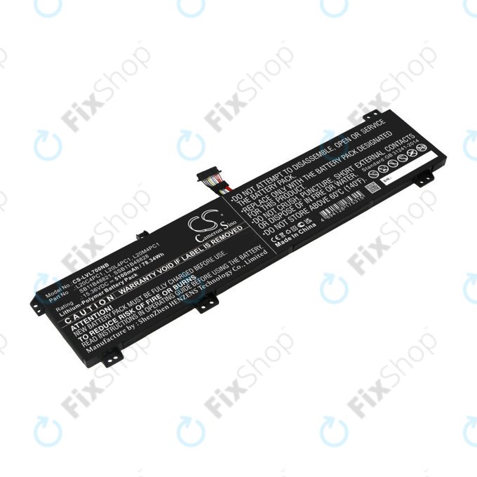 Батерия за Lenovo Legion 5, 5 Pro, 7, 7i, R7000p, 5100mAh, Li-Pol, 15.36V, L20C4PC1, HQ
