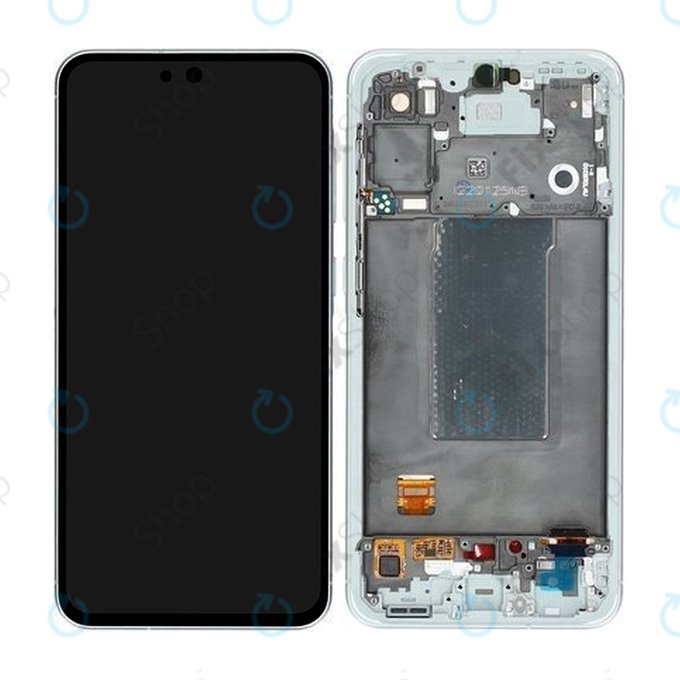 Дисплей за Samsung A56 A566E, Awesome Lightgray, Тъчскрийн с рамка, GH82-36829B Genuine Service Pack