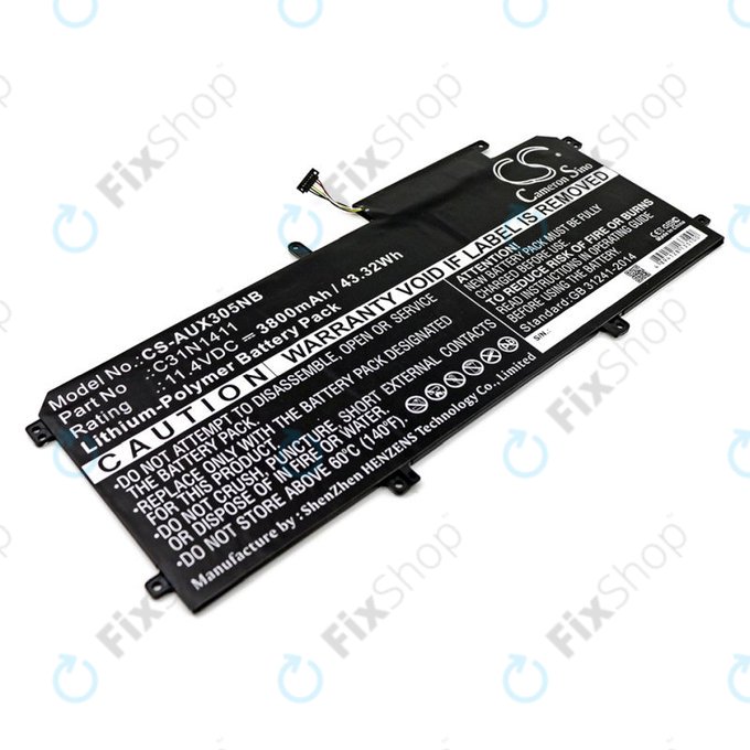 Батерия за Asus Zenbook UX305, 3800mAh, Li-Pol, 11.4V, C31N1411, HQ