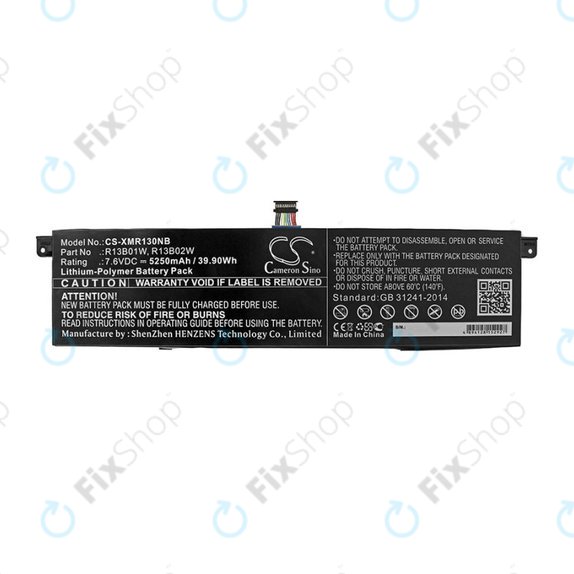Батерия за Xiaomi Inchmi Aair 13.3, Xiaomi Mi Notebook Air 13.3 2018, 5250mAh, Li-Pol, 7.6V, R13B01W, HQ