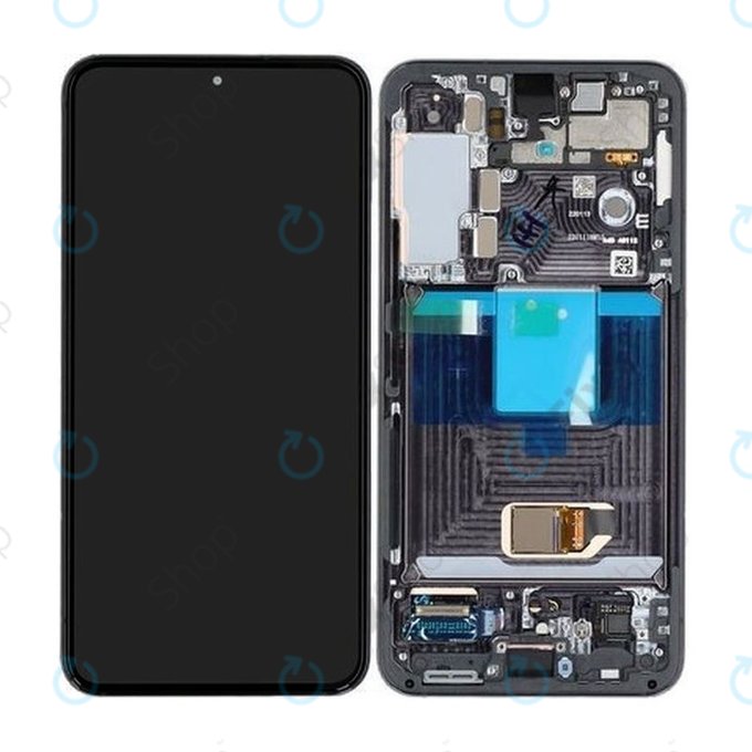 дисплей за Samsung S22 Plus S906B, Тъчскрийн и рамка, GH82-27520A, GH82-27521A, Phantom Black, Genuine Service Pack