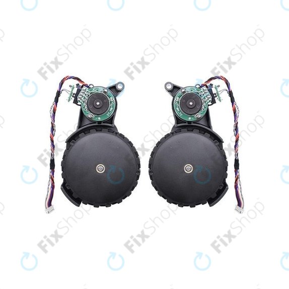 Ляво и дясно колело с мотор за Xiaomi Roborock S5 Max, S6 Pure, S7, сив, Grey