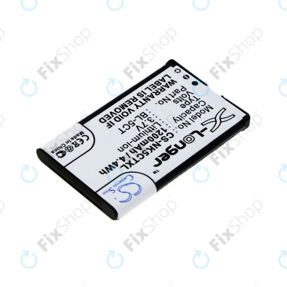 Батерия за Nokia 5220, 5630, 6303, 6700, C5, 1200mAh, Li-Ion, 3.7V, BL-5CT, HQ