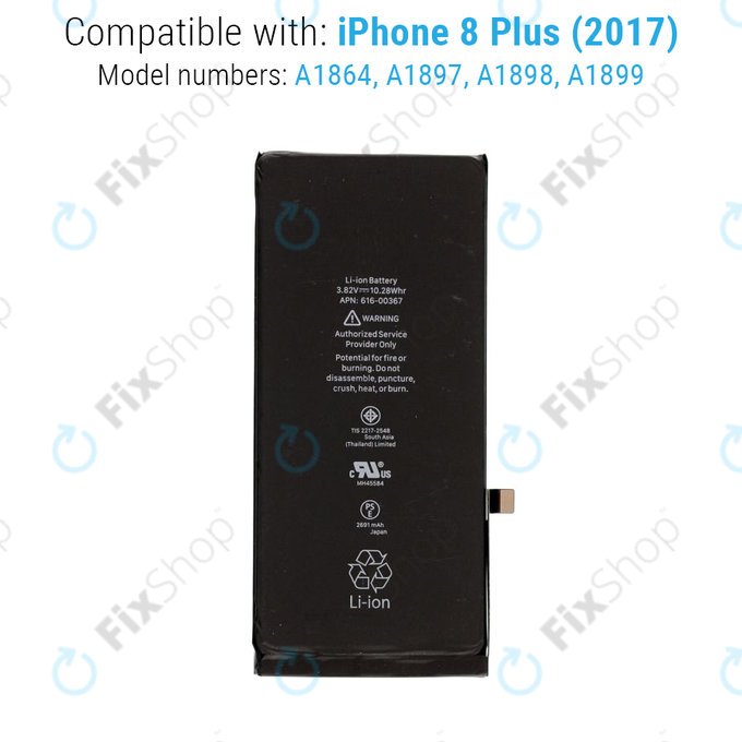 Батерия за iPhone 8 Plus, 2691mAh