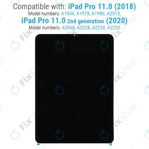 LCD дисплей за iPad Pro 11.0" (1st Gen 2018, 2nd Gen 2020), Тъчскрийн без рамка, Refurbished