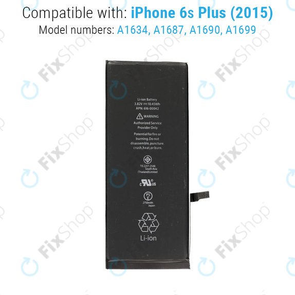 Батерия за iPhone 6S Plus, 2750mAh