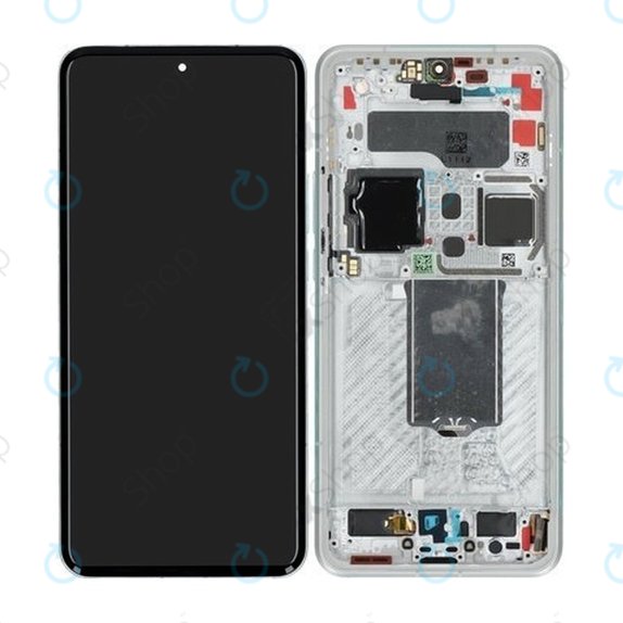 Дисплей за Xiaomi 15 Ultra 5G, Silver White, Тъчскрийн с рамка, 560005000O100 Genuine Service Pack