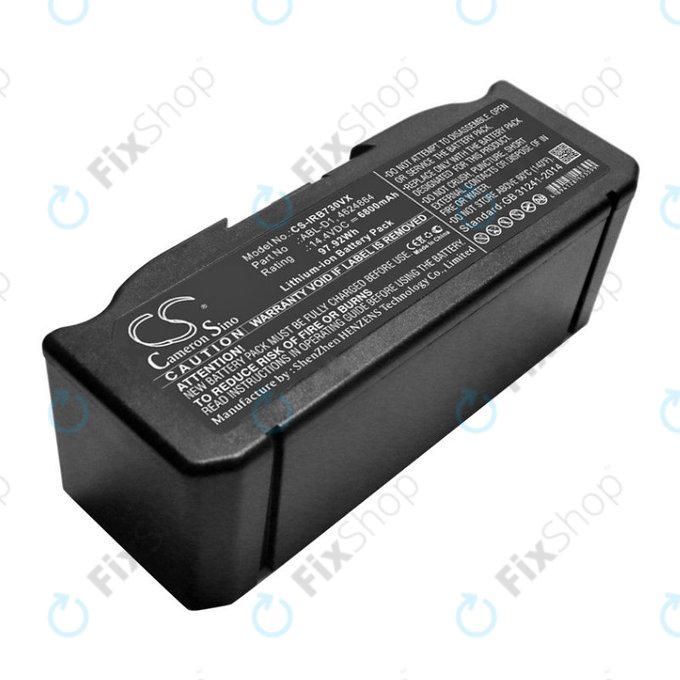 Батерия за iRobot Roomba e-series, i-series, ABL-D1, 4624864, ABL-D2, Li-Ion 14.4V 6800mAh, HQ