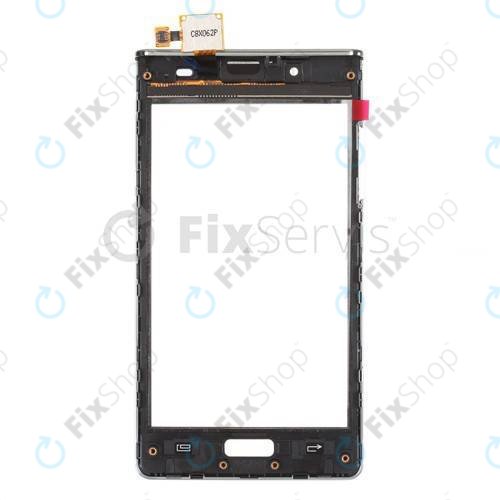 Средна рамка за LG Optimus L7 P700, ACQ85922101, бял, White, Genuine Service Pack