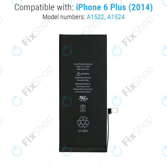 Батерия за iPhone 6 Plus, 2915mAh