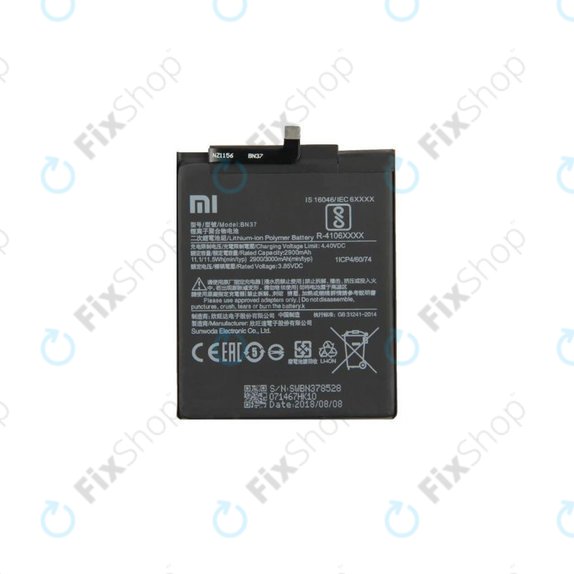 Батерия за Xiaomi Redmi 6, 6A, BN37, 3000mAh, 46BN37W02093, 46BN37A06003, Genuine Service Pack