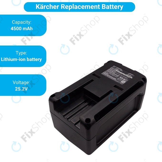 Батерия за Kärcher BV 5/1, BP, T 9/1 BP, EF426, BV 5/1 Bp, Li-Ion 25.2V 4500mAh, HQ