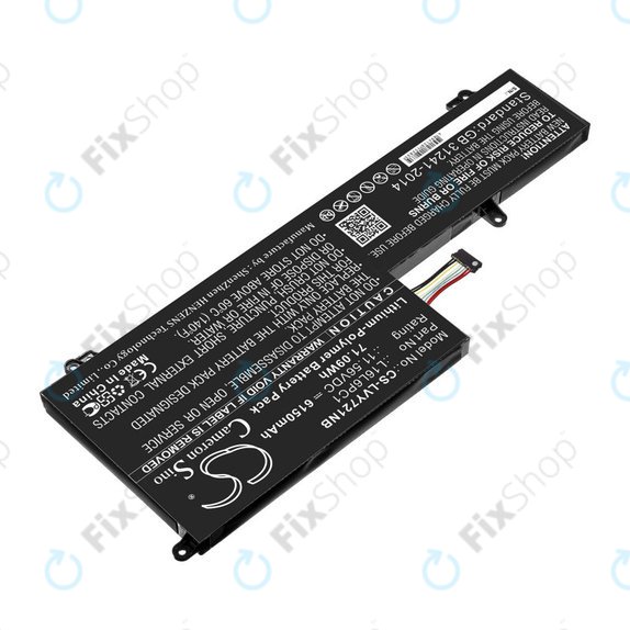 Батерия за Lenovo Yoga 720-15, 6150mAh, Li-Pol, 11.56V, L16L6PC1, HQ
