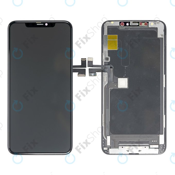 Дисплей Hard OLED за iPhone 11 Pro Max, Тъчскрийн с рамка, FixPremium